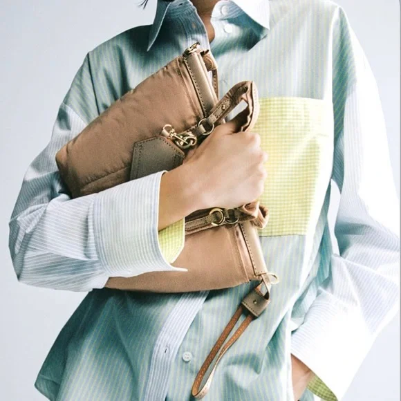 Zara Nylon Mini Tote and Crossbody Bag - Picture 5 of 8